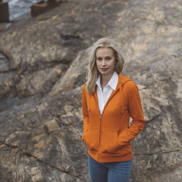 Naisten Luomu vetoketjuhuppari Thumbnail