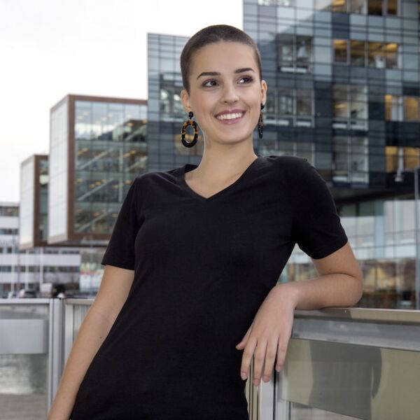 Naisten Luomu stretch t-paita Thumbnail